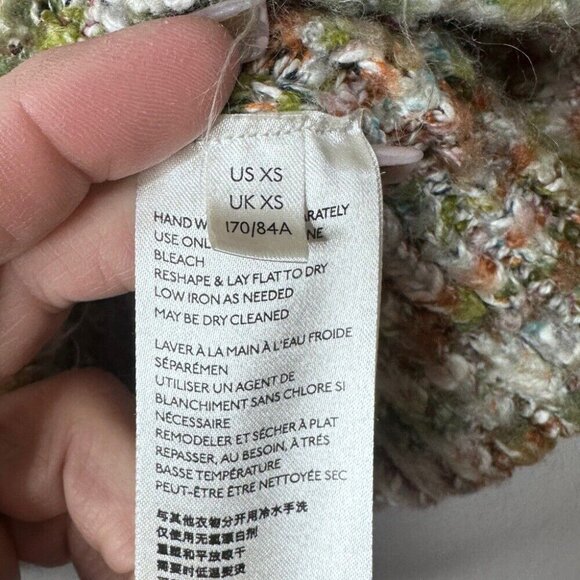 Free People Size XS Multicolor Highland Cable Knit Oversized V Neck Sweater - Picture 5 of 8